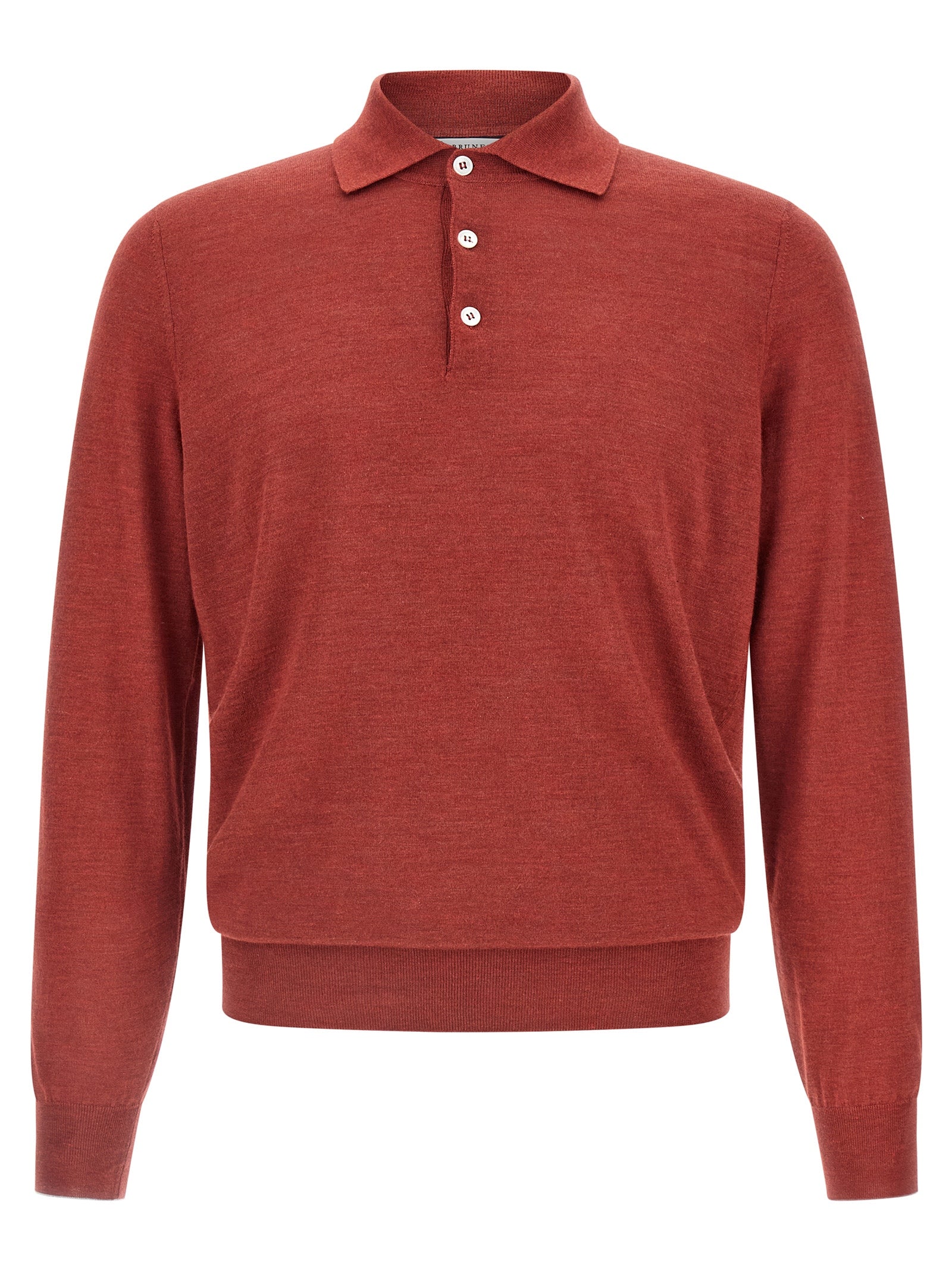 BRUNELLO CUCINELLI - BRUNELLO CUCINELLI - Shaved knit polo shirt - Men’s Tops