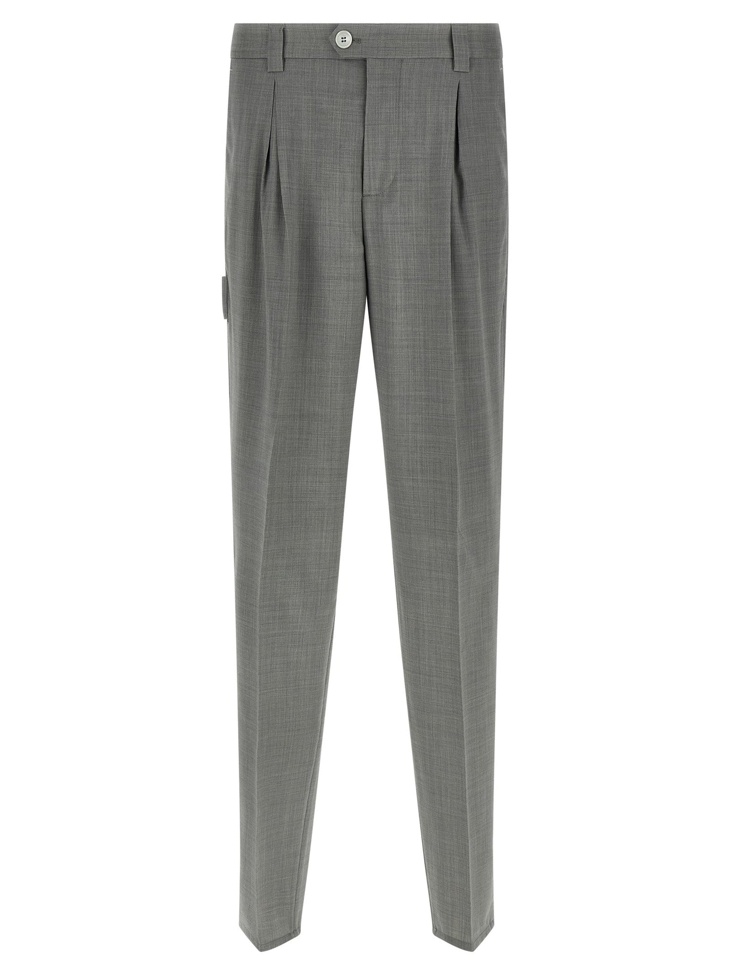 BRUNELLO CUCINELLI - BRUNELLO CUCINELLI - Mélange wool pants - Men’s Pants