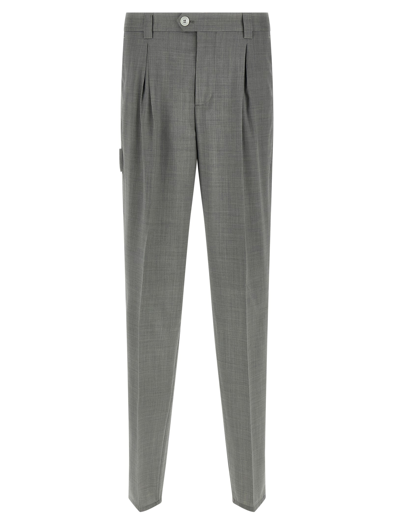 BRUNELLO CUCINELLI - BRUNELLO CUCINELLI - Mélange wool pants - Men’s Pants