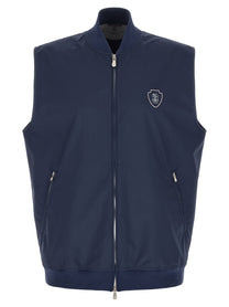 BRUNELLO CUCINELLI - BRUNELLO CUCINELLI - Logo nylon vest - Men’s Outerwear
