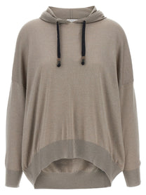 BRUNELLO CUCINELLI - BRUNELLO CUCINELLI - ’Sparkling’ hoodie - Women’s Sweatshirts