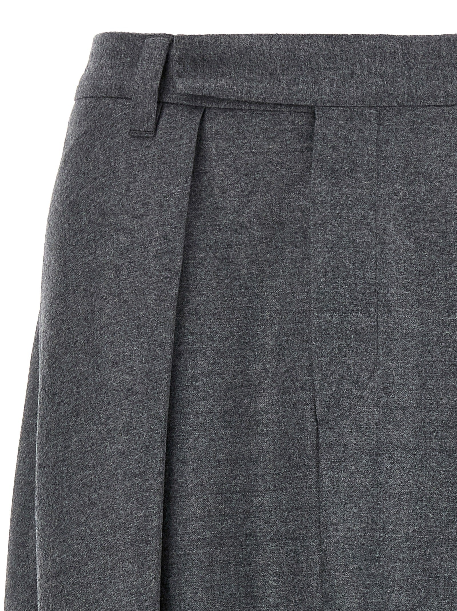 BRUNELLO CUCINELLI - BRUNELLO CUCINELLI - Asymmetrical wool skirt - Women’s Clothing