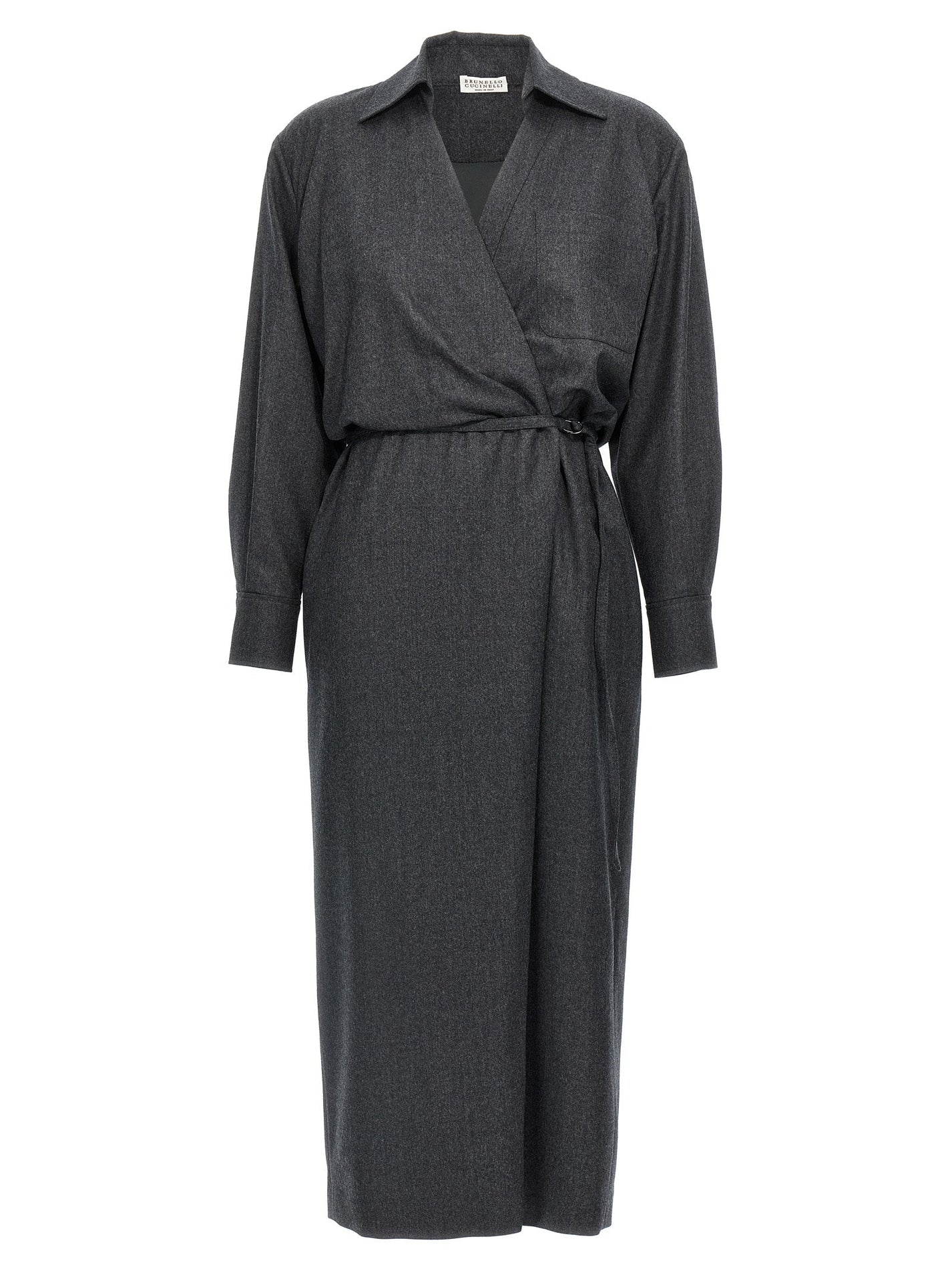 BRUNELLO CUCINELLI - BRUNELLO CUCINELLI - Wallet chemisier dress - Women’s Clothing