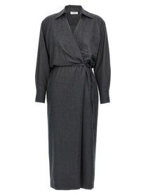 BRUNELLO CUCINELLI - BRUNELLO CUCINELLI - Wallet chemisier dress - Women’s Clothing