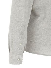 BRUNELLO CUCINELLI - BRUNELLO CUCINELLI - Piqué cotton shirt - Men’s Tops