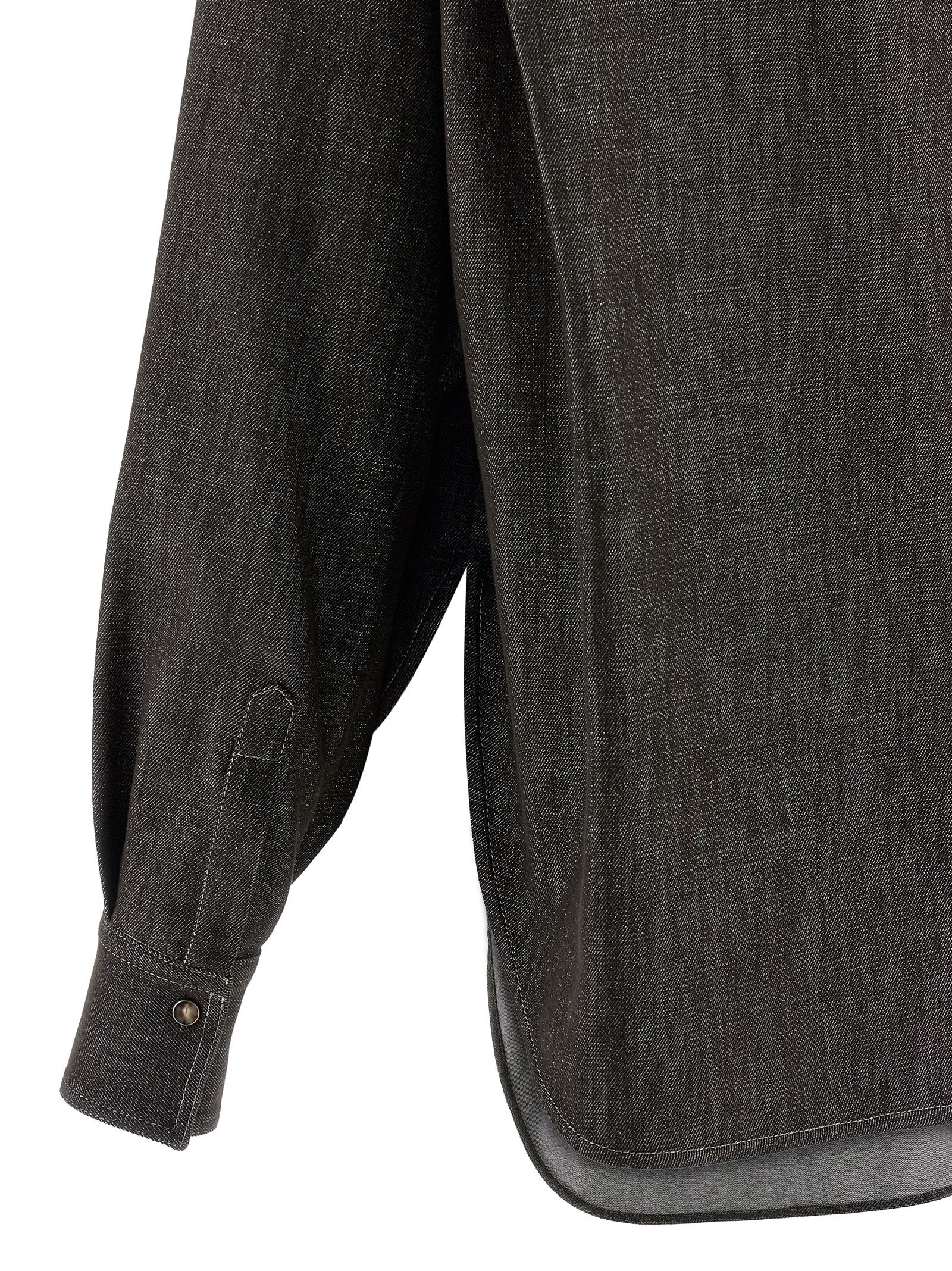 BRUNELLO CUCINELLI - BRUNELLO CUCINELLI - Lamé denim shirt - Women’s Tops