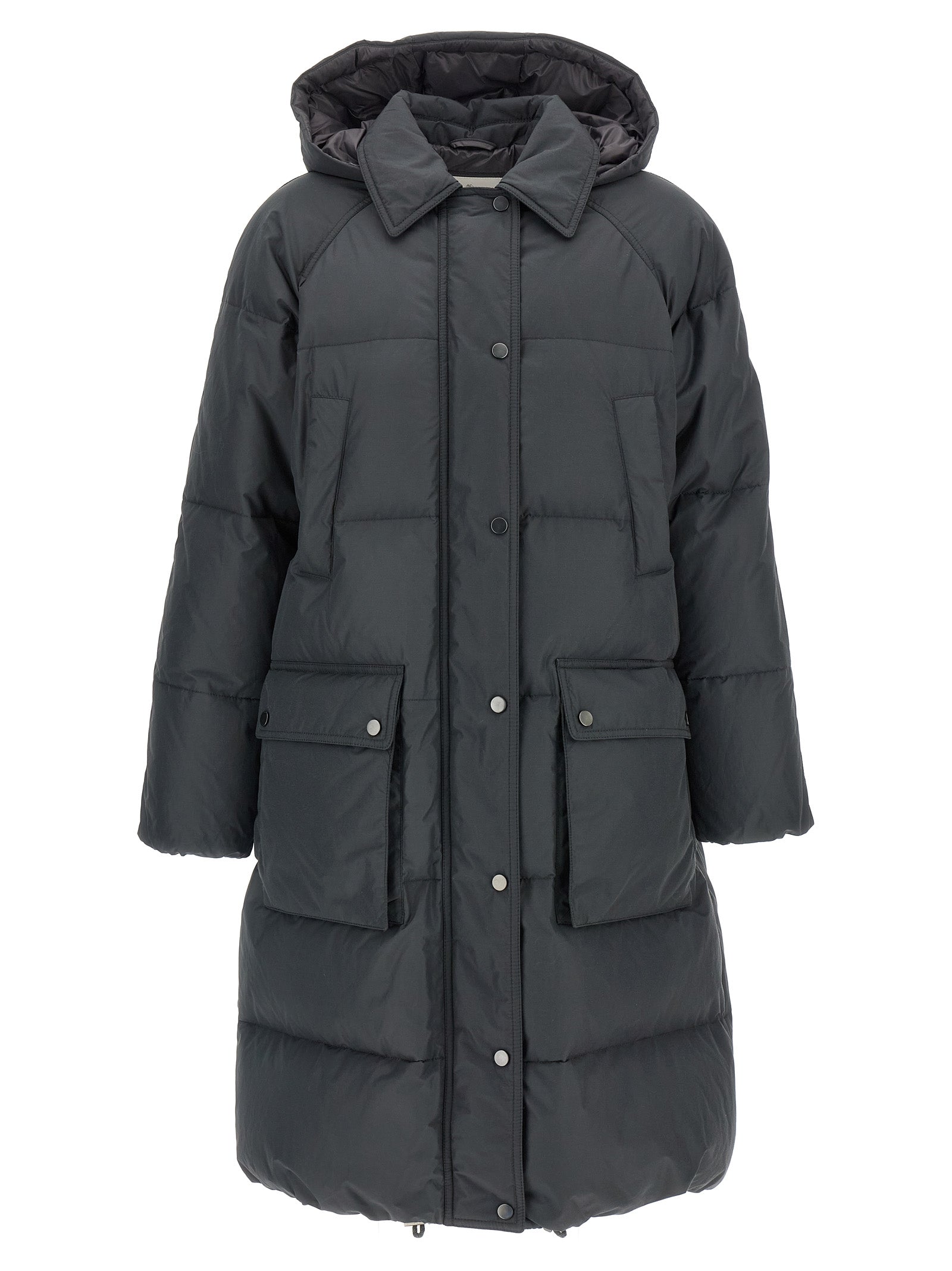 BRUNELLO CUCINELLI - BRUNELLO CUCINELLI - ’Shiny Zipper Pull’ down jacket - Woman,Clothing,Down jacket Parka Casual