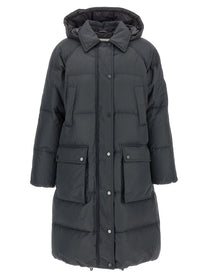 BRUNELLO CUCINELLI - BRUNELLO CUCINELLI - ’Shiny Zipper Pull’ down jacket - Woman,Clothing,Down jacket Parka Casual