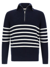 BRUNELLO CUCINELLI - BRUNELLO CUCINELLI - English half-ribbed sweater - Men’s Knitwear
