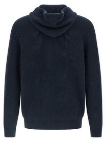 BRUNELLO CUCINELLI - BRUNELLO CUCINELLI - Hooded cardigan - Men’s Knitwear