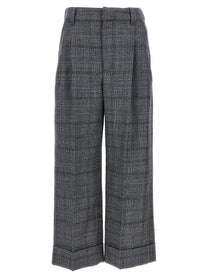 BRUNELLO CUCINELLI - BRUNELLO CUCINELLI - Pied de poule wool pants - Women’s Pants
