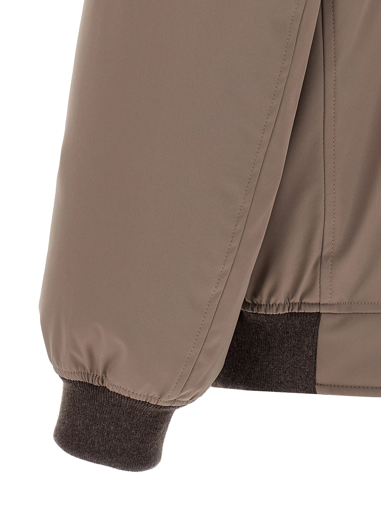 BRUNELLO CUCINELLI - BRUNELLO CUCINELLI - Sherling neck bomber jacket - Men’s Outerwear