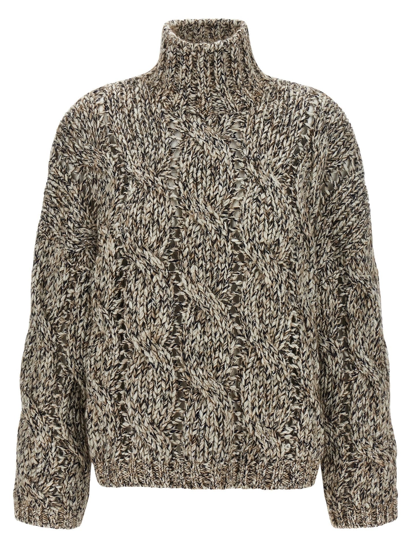 BRUNELLO CUCINELLI - BRUNELLO CUCINELLI - ’Dazzling Net’ sweater - Women’s Knitwear