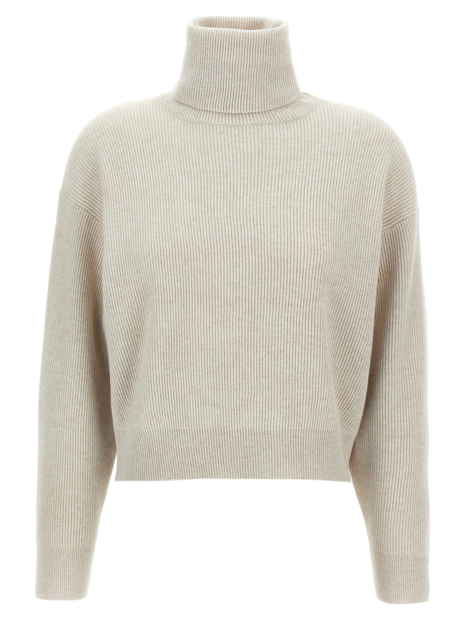 BRUNELLO CUCINELLI - BRUNELLO CUCINELLI - Ribbed turtleneck sweater - Women’s Knitwear