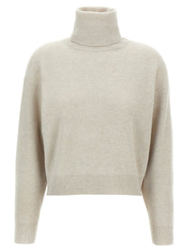 BRUNELLO CUCINELLI - BRUNELLO CUCINELLI - Ribbed turtleneck sweater - Women’s Knitwear