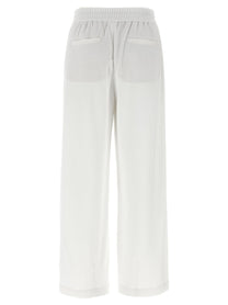 BRUNELLO CUCINELLI - BRUNELLO CUCINELLI - Piqué cotton joggers - Women’s Pants