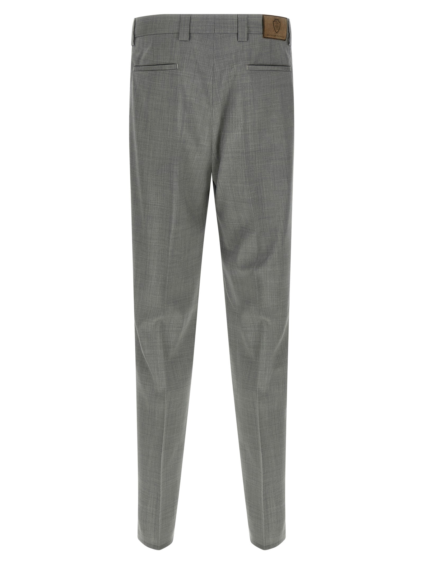 BRUNELLO CUCINELLI - BRUNELLO CUCINELLI - Mélange wool pants - Men’s Pants