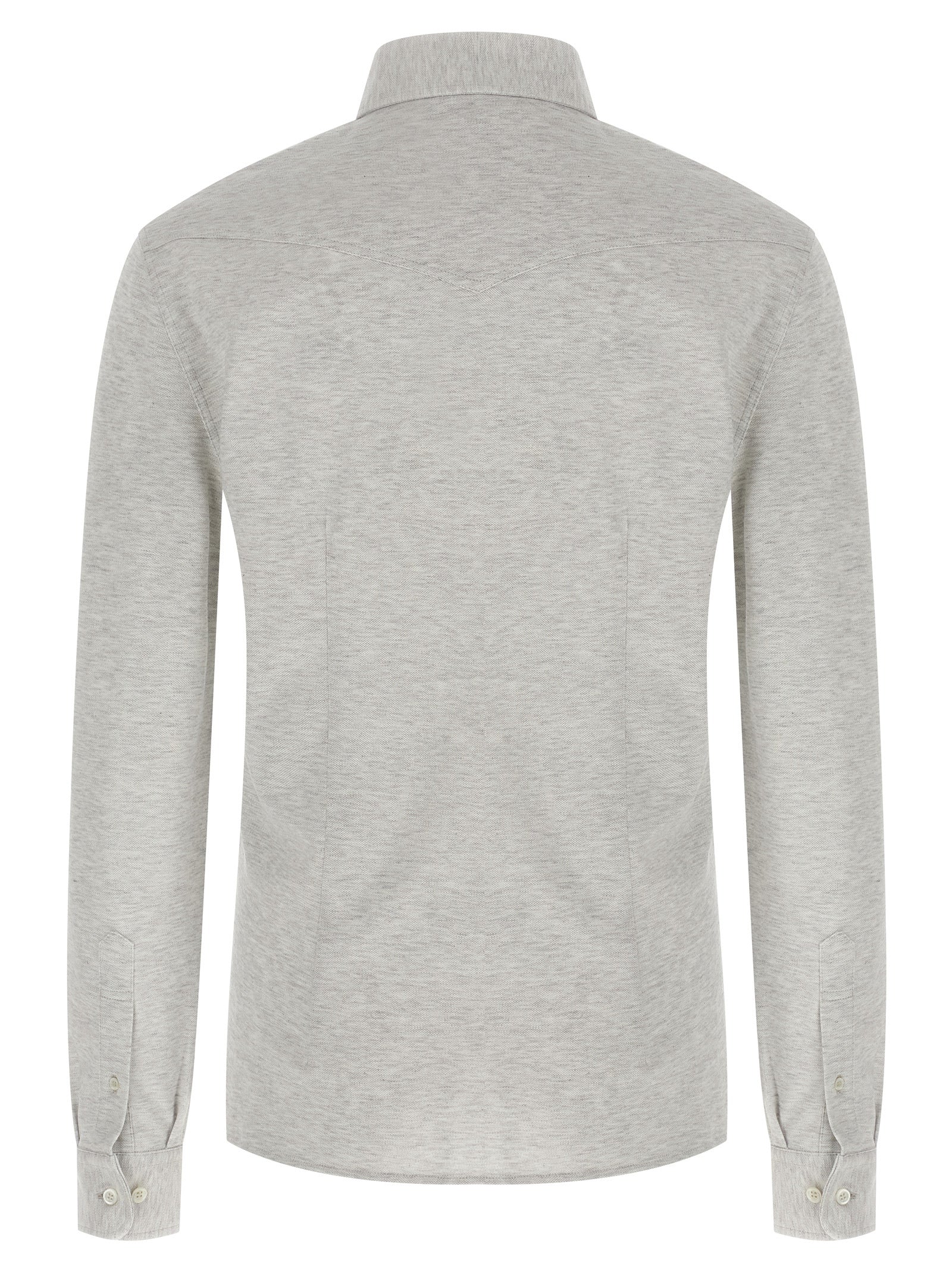 BRUNELLO CUCINELLI - BRUNELLO CUCINELLI - Piqué cotton shirt - Men’s Tops