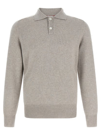 BRUNELLO CUCINELLI - BRUNELLO CUCINELLI - Cashmere polo shirt - Men’s Tops