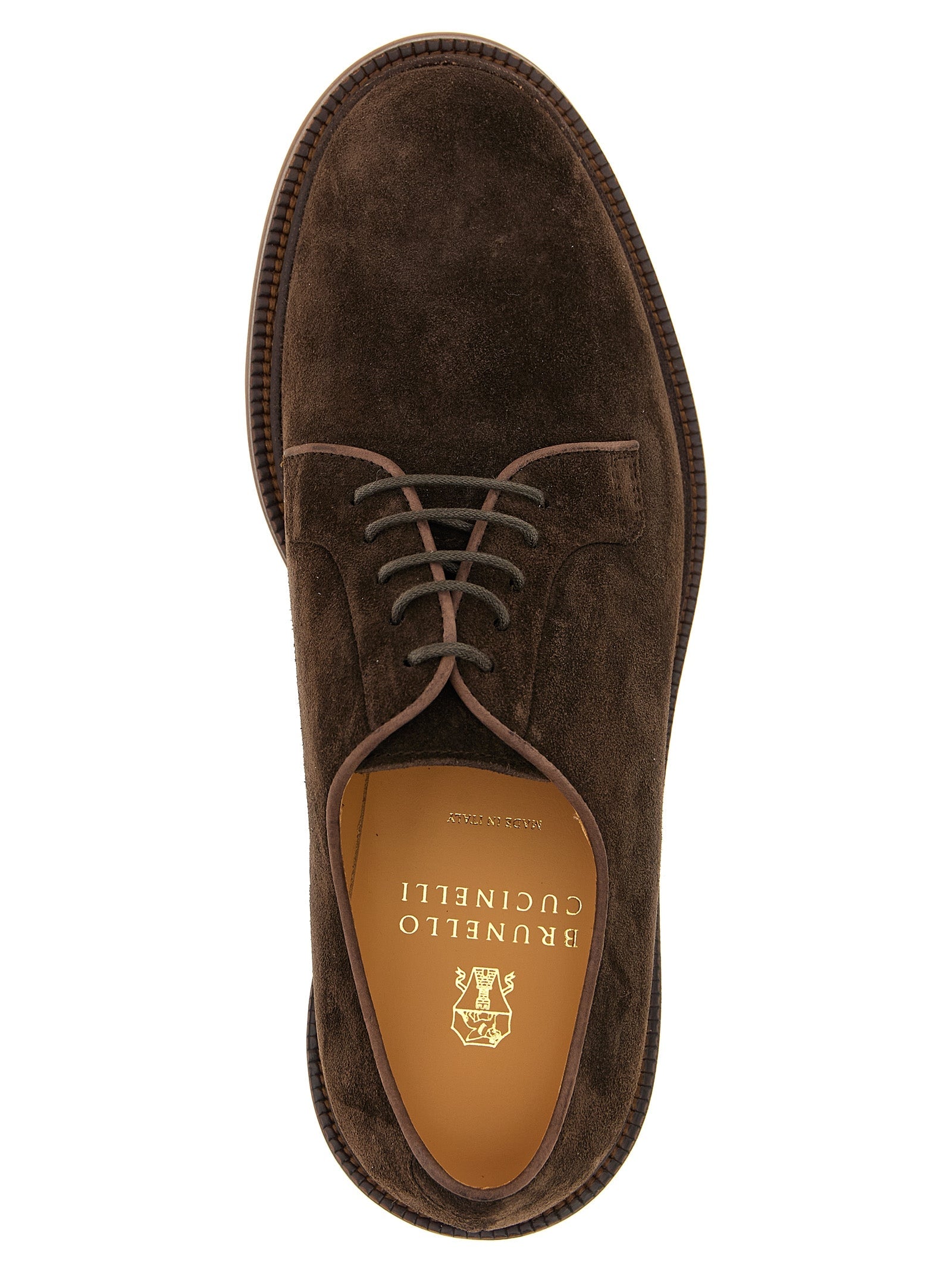 BRUNELLO CUCINELLI - BRUNELLO CUCINELLI - Suede derby - Men’s Shoes