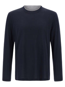 BRUNELLO CUCINELLI - BRUNELLO CUCINELLI - Multi layer t-shirt - Men’s Top