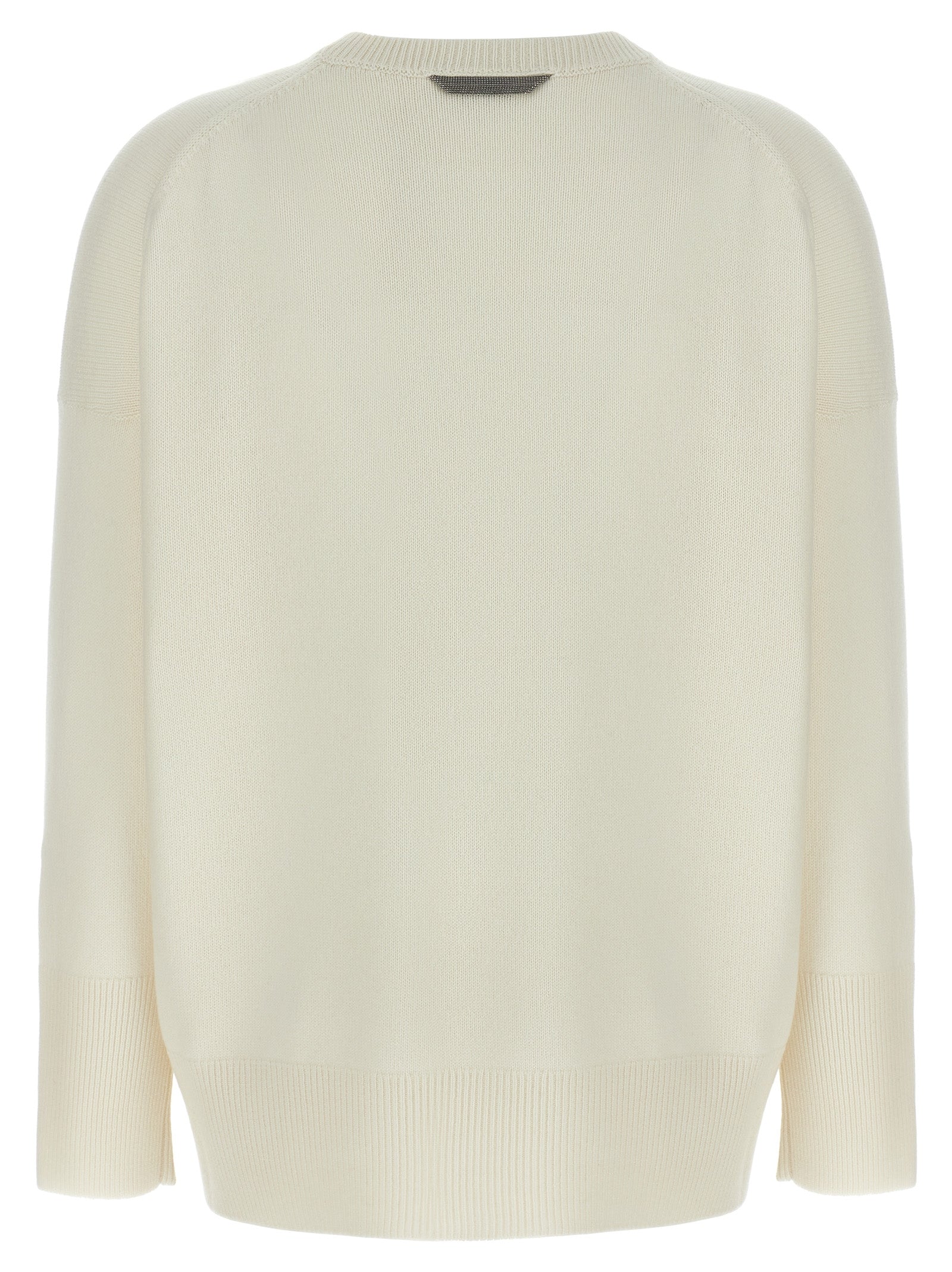BRUNELLO CUCINELLI - BRUNELLO CUCINELLI - ’Monile’ detail sweater - Women’s Knitwear