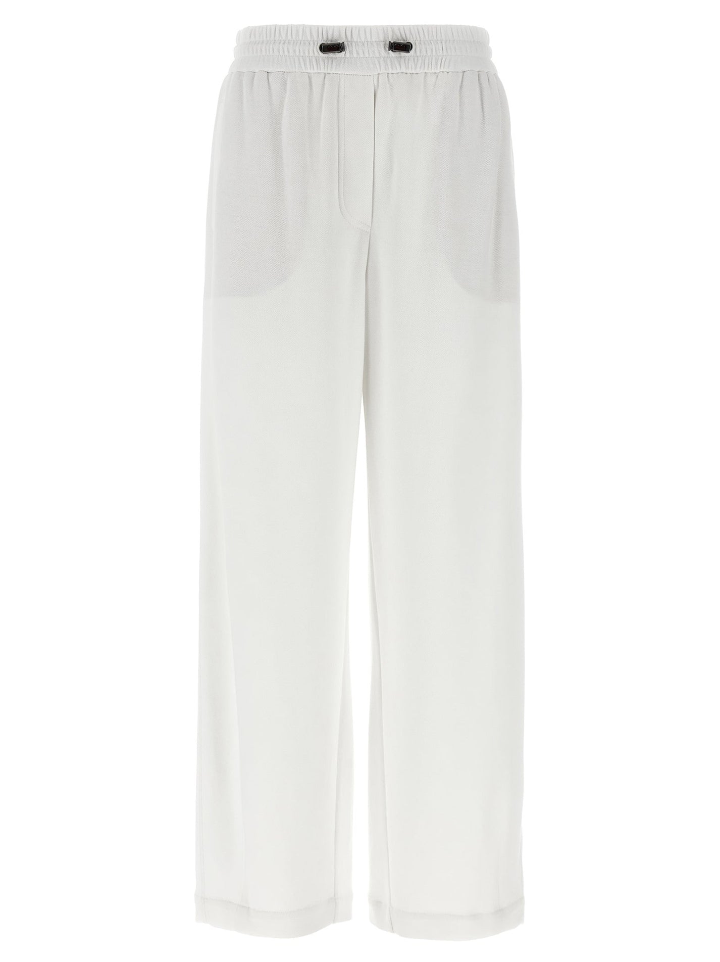 BRUNELLO CUCINELLI - BRUNELLO CUCINELLI - Piqué cotton joggers - Women’s Pants