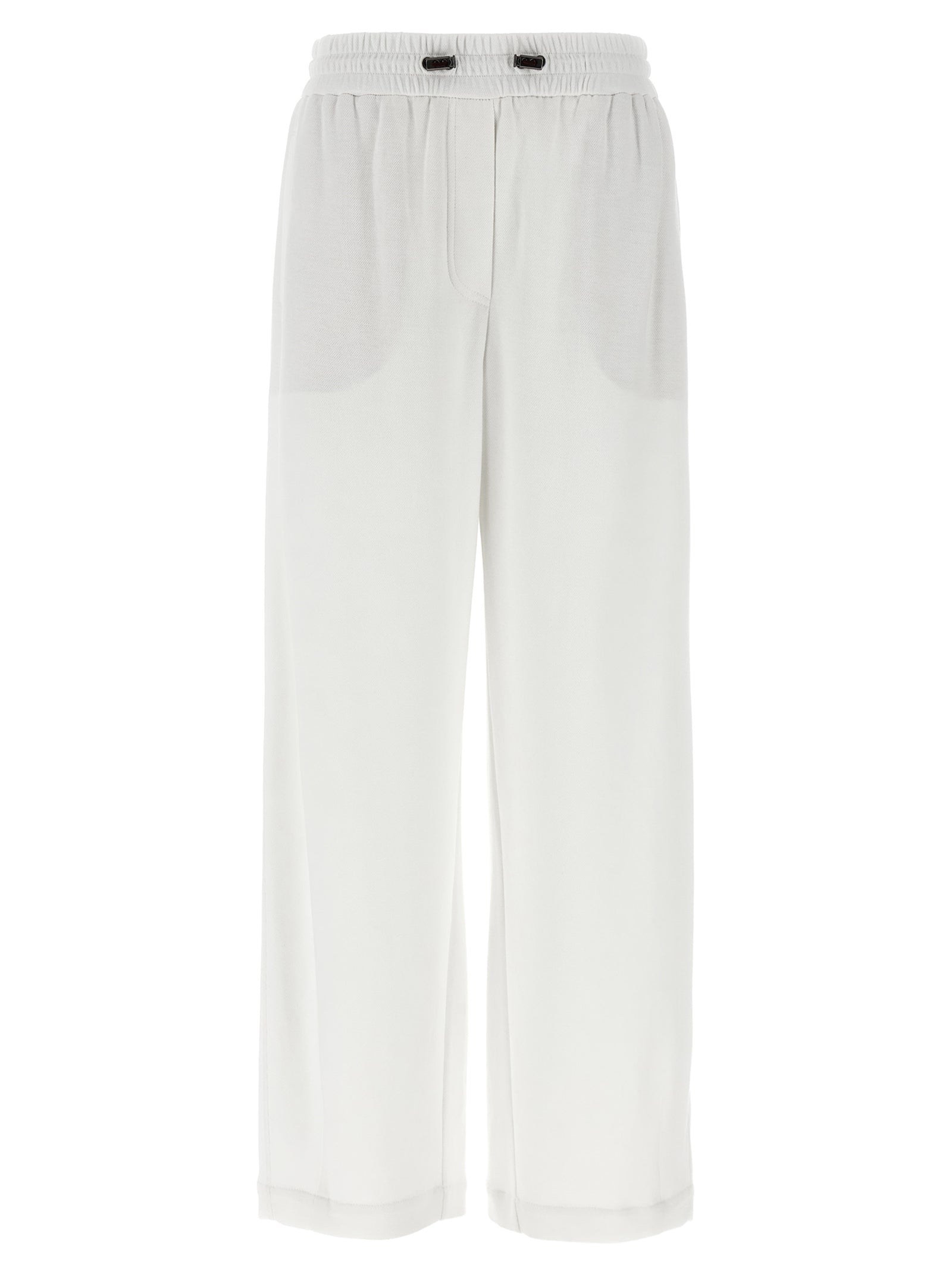 BRUNELLO CUCINELLI - BRUNELLO CUCINELLI - Piqué cotton joggers - Women’s Pants