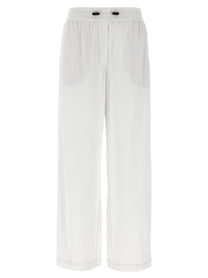 BRUNELLO CUCINELLI - BRUNELLO CUCINELLI - Piqué cotton joggers - Women’s Pants