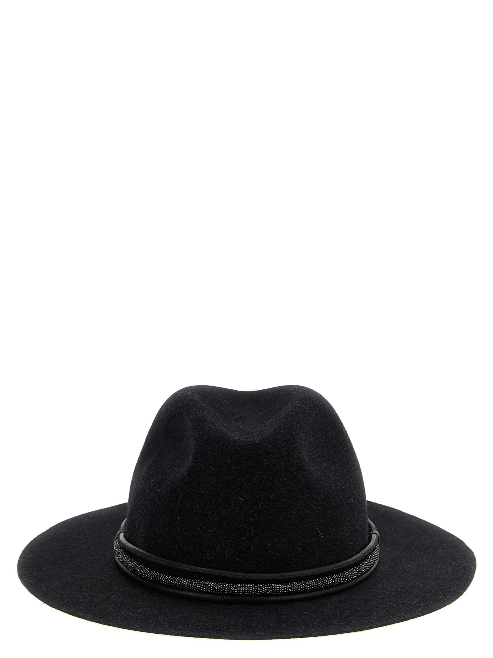 BRUNELLO CUCINELLI - BRUNELLO CUCINELLI - Jewel leather hat - Women’s Accessories