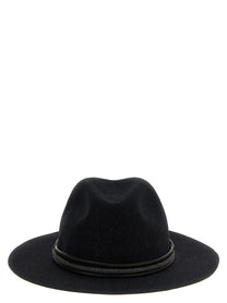 BRUNELLO CUCINELLI - BRUNELLO CUCINELLI - Jewel leather hat - Women’s Accessories