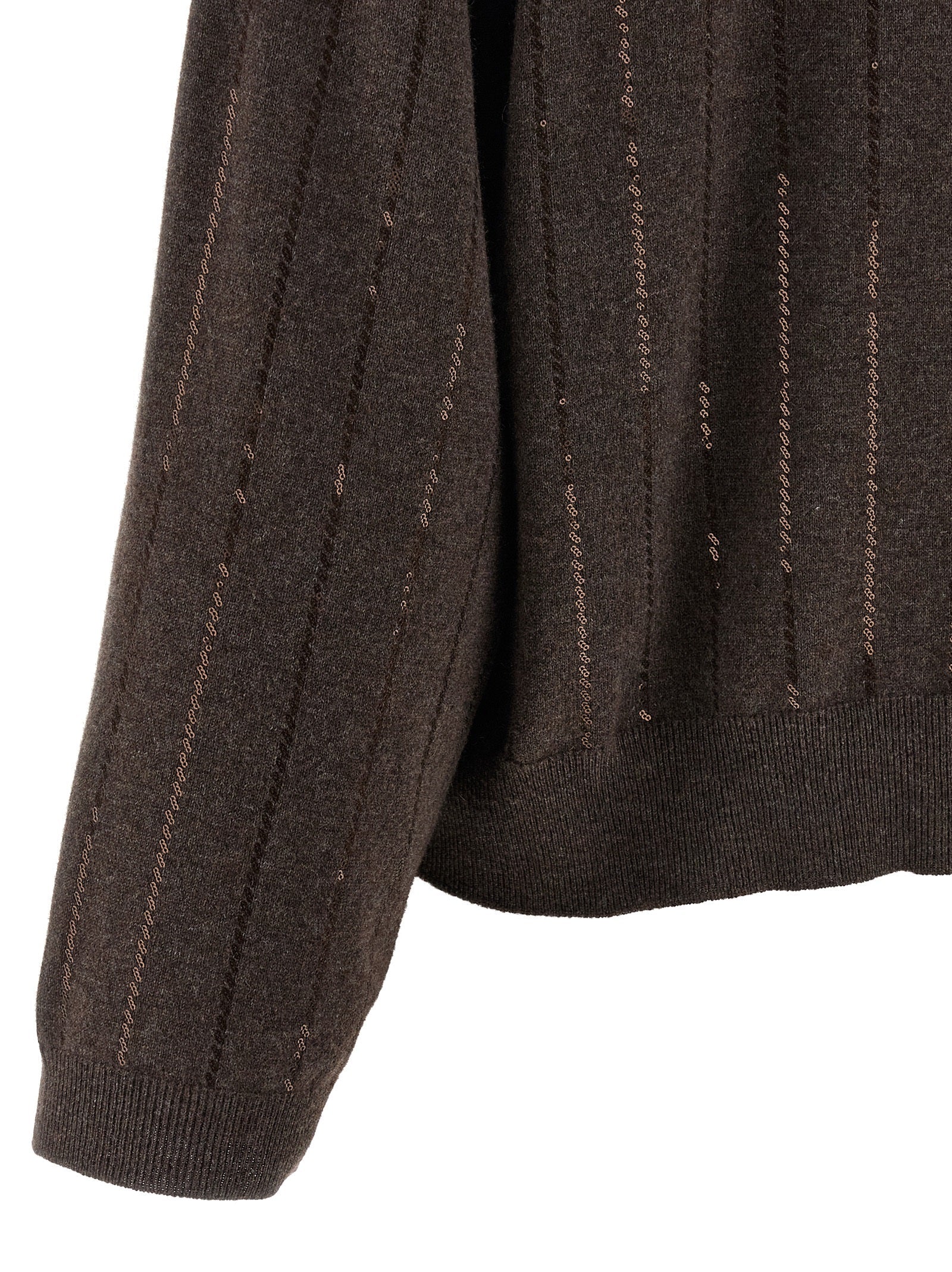 BRUNELLO CUCINELLI - BRUNELLO CUCINELLI - Sequin cashmere sweater - Women’s Knitwear