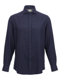 BRUNELLO CUCINELLI - BRUNELLO CUCINELLI - Herringbone shirt - Men’s Tops