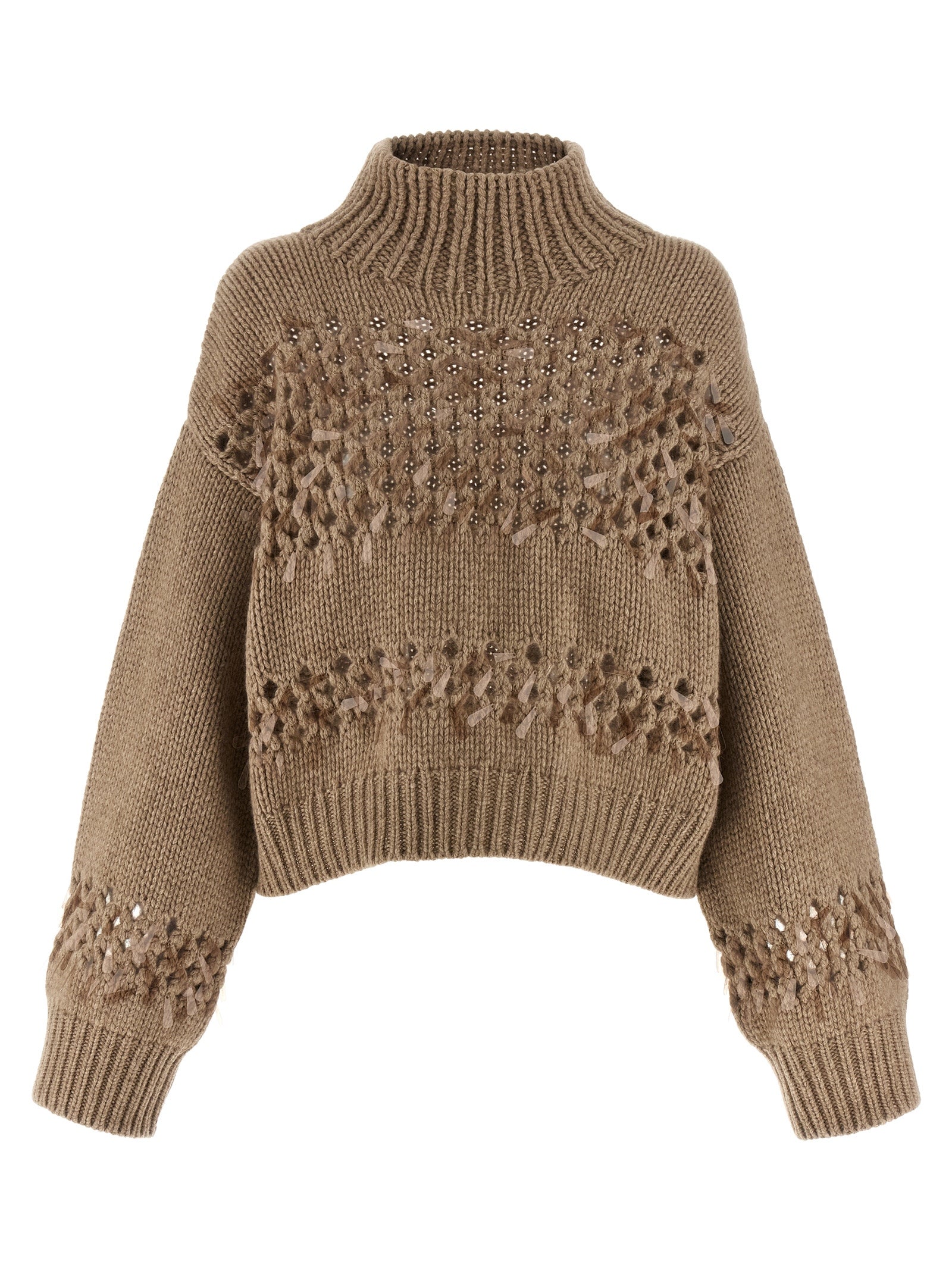 BRUNELLO CUCINELLI - BRUNELLO CUCINELLI - Drop sequin sweater - Women’s Knitwear