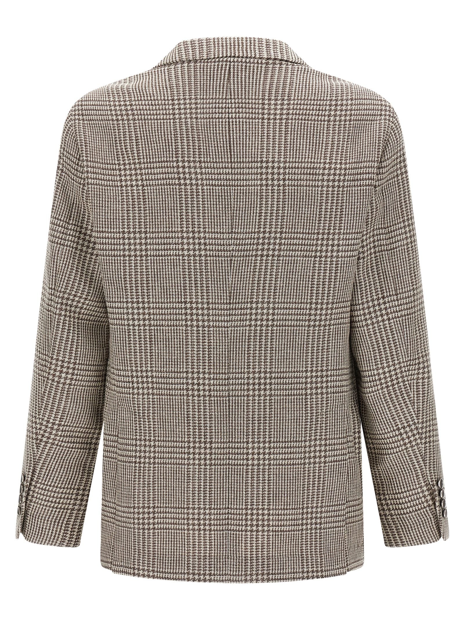 BRUNELLO CUCINELLI - BRUNELLO CUCINELLI - Houndstooth blazer - Men’s Clothing