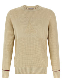 BRUNELLO CUCINELLI - BRUNELLO CUCINELLI - Waffle stitch cotton sweater - Men’s Knitwear