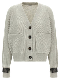 BRUNELLO CUCINELLI - BRUNELLO CUCINELLI - Monile cuff cardigan - Women’s Knitwear
