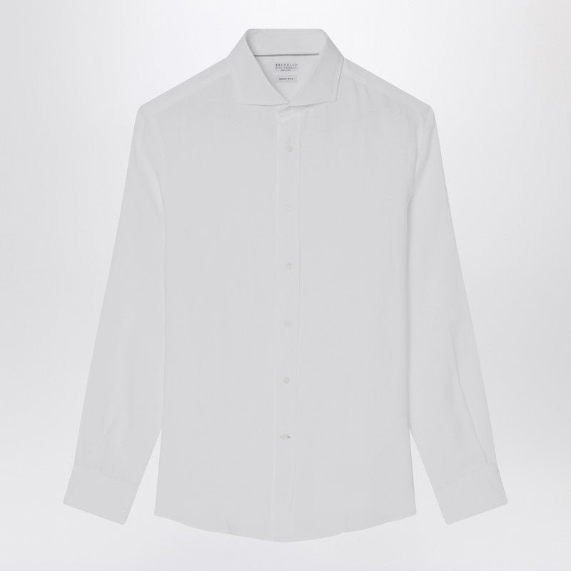 Brunello Cucinelli - Brunello Cucinelli White shirt in linen - Shirts
