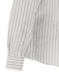 BRUNELLO CUCINELLI - BRUNELLO CUCINELLI - Striped canvas shirt - Men’s Tops