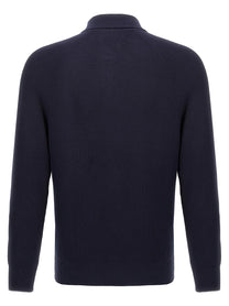 BRUNELLO CUCINELLI - BRUNELLO CUCINELLI - Ribbed polo shirt - Men’s Tops