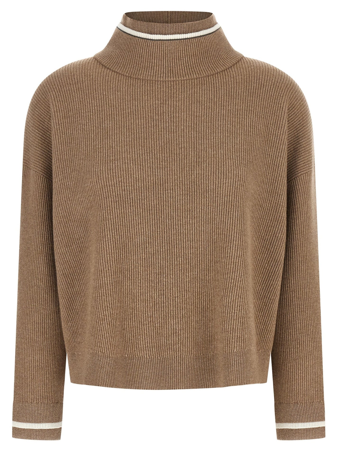 BRUNELLO CUCINELLI - BRUNELLO CUCINELLI - Double layer sweater - Women’s Knitwear