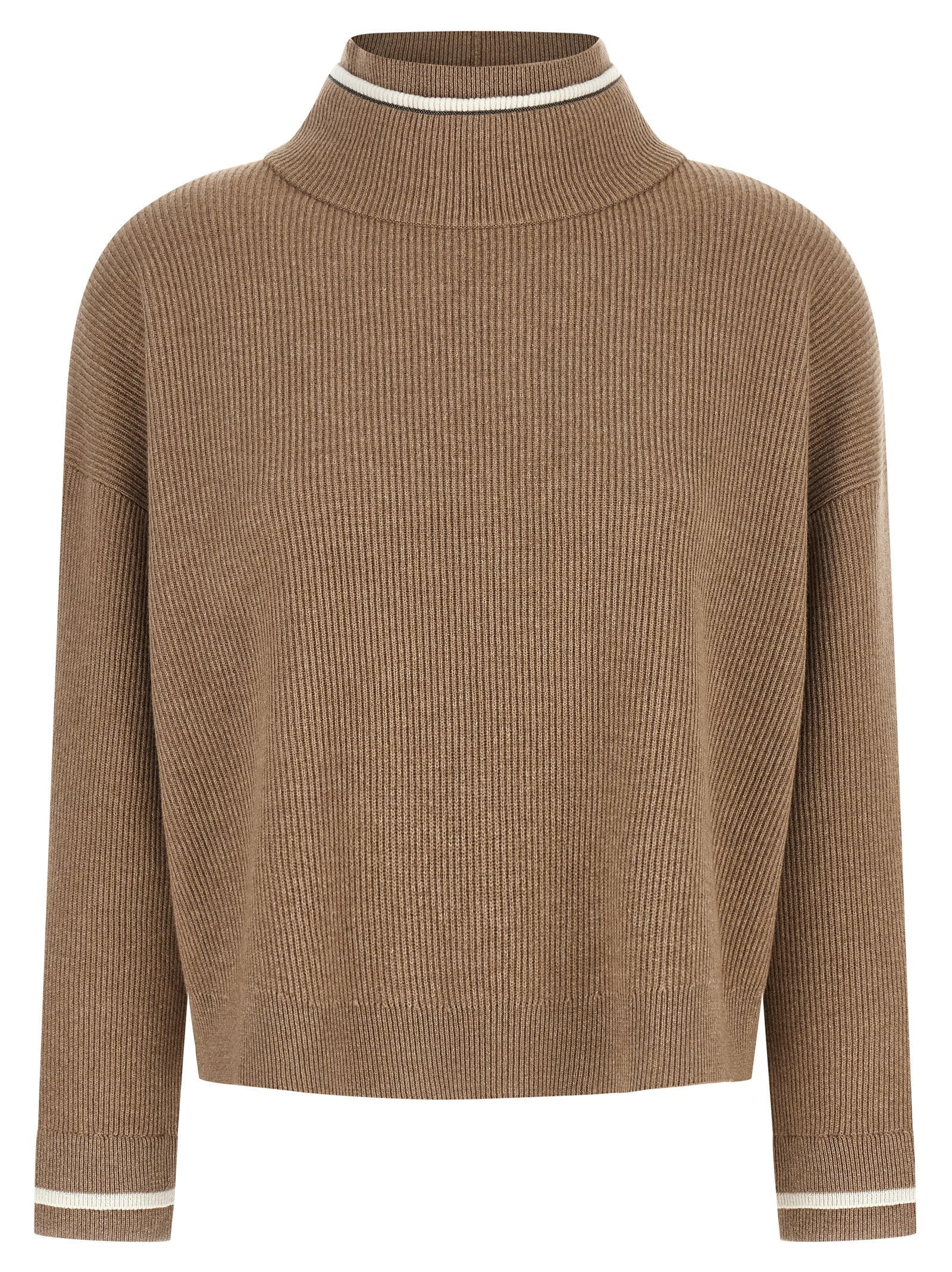 BRUNELLO CUCINELLI - BRUNELLO CUCINELLI - Double layer sweater - Women’s Knitwear