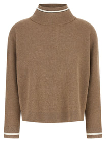 BRUNELLO CUCINELLI - BRUNELLO CUCINELLI - Double layer sweater - Women’s Knitwear