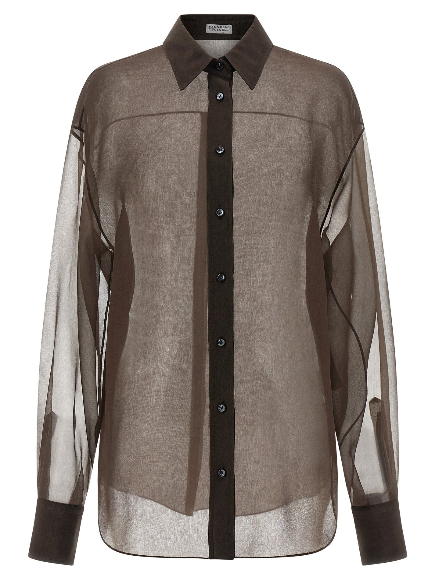 BRUNELLO CUCINELLI - BRUNELLO CUCINELLI - Organza shirt - Women’s Top