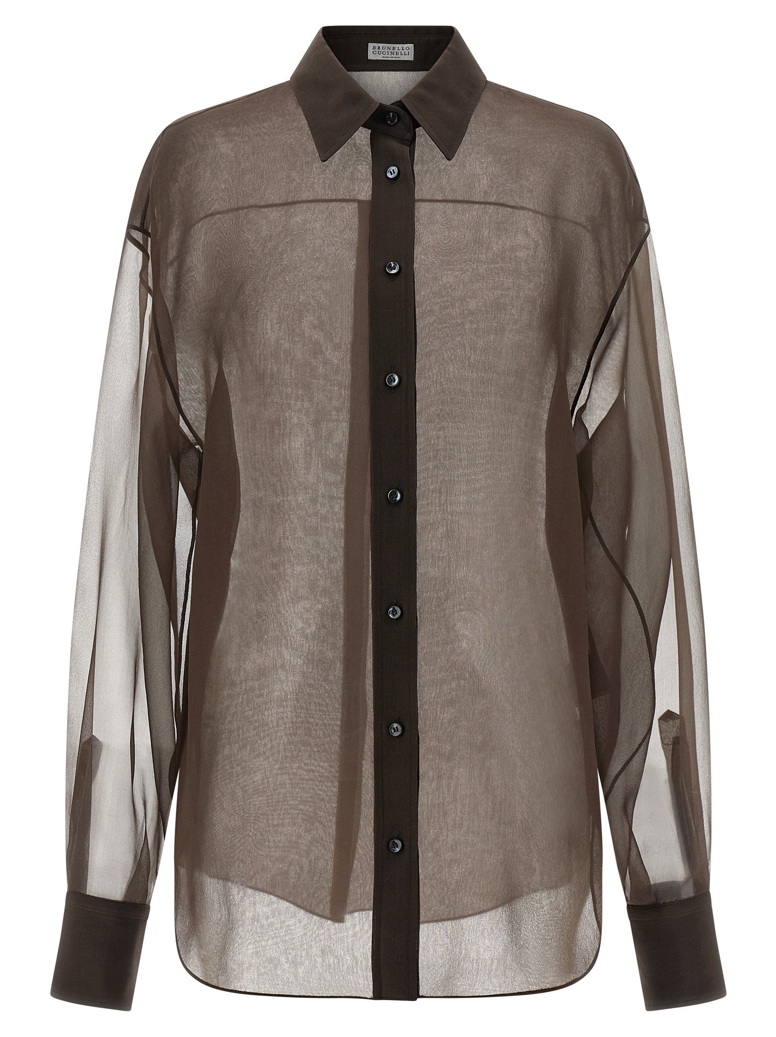 BRUNELLO CUCINELLI - BRUNELLO CUCINELLI - Organza shirt - Women’s Top