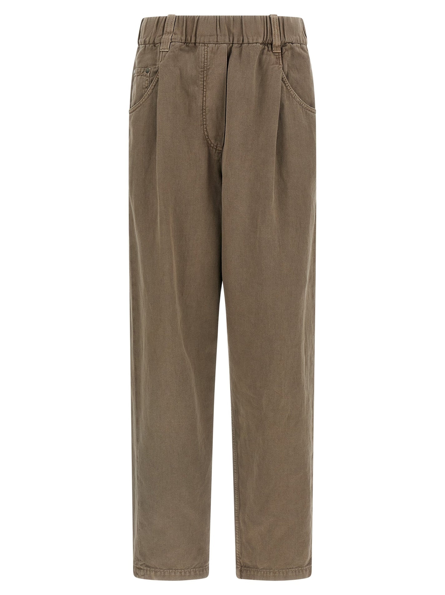 BRUNELLO CUCINELLI - BRUNELLO CUCINELLI - Cotton trousers - Women’s Pants