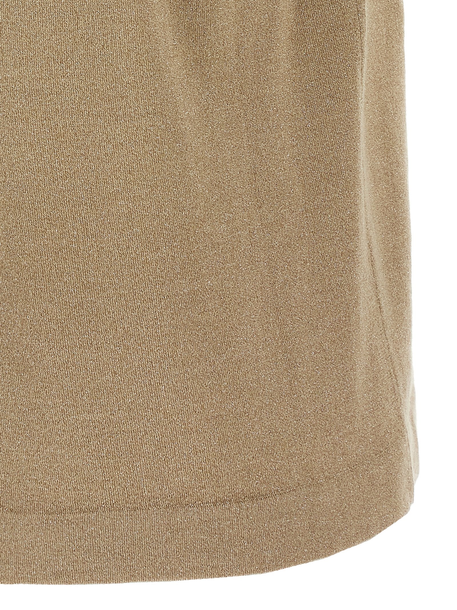 BRUNELLO CUCINELLI - BRUNELLO CUCINELLI - Lamé cashmere t-shirt - Women’s Top