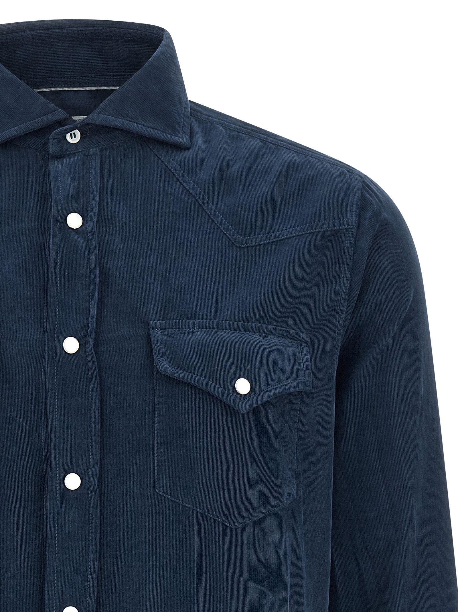 BRUNELLO CUCINELLI - BRUNELLO CUCINELLI - Corduroy shirt - Men’s Top