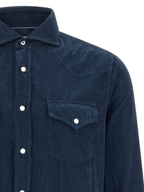 BRUNELLO CUCINELLI - BRUNELLO CUCINELLI - Corduroy shirt - Men’s Top