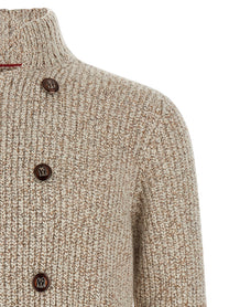BRUNELLO CUCINELLI - BRUNELLO CUCINELLI - Cardigan Mouliné - Men’s Knitwear